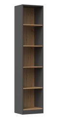 TOP E SHOP Regał R40 40x30xH181 antracyt/artisan