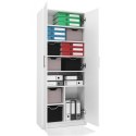 TOP E SHOP Szafa aktowa OLIV 2D 74x35xH180 biały
