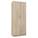 TOP E SHOP Szafa aktowa OLIV 2D 74x35xH180 sonoma