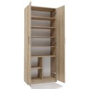 TOP E SHOP Szafa aktowa OLIV 2D 74x35xH180 sonoma