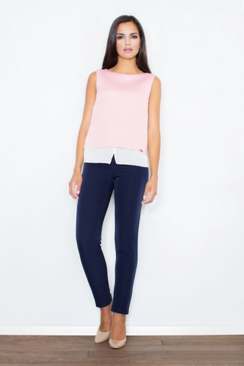 Bluzka Model M365 Pink - Figl Bluzka Model M365 Pink - Figl