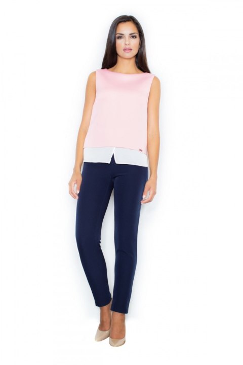 Bluzka Model M365 Pink - Figl Bluzka Model M365 Pink - Figl