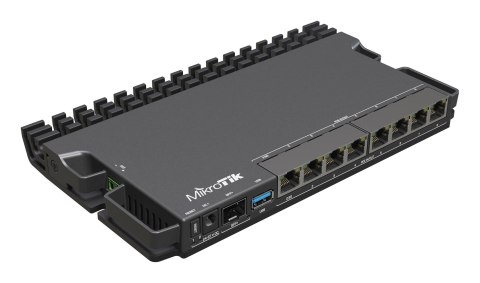 MikroTik Router Mikrotik RB5009UG+S+IN Total Ethernet Ports:9; Architecture:ARM 64bit; CPU core:4 MikroTik Router Mikrotik RB5009UG+S+IN Total Ethernet Ports:9; Architecture:ARM 64bit; CPU core:4