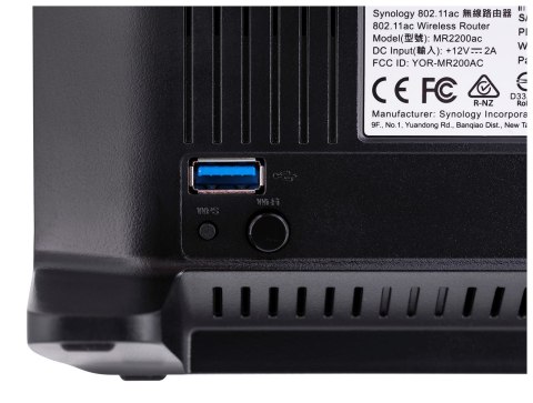 Synology Synology Mesh Router MR2200ac, WiFi 5, IEEE 802.11a/b/g/n/ac Wave 2, 1x 1GbE, 1xUSB 3.2, Three-band router Synology Synology Mesh Router MR2200ac, WiFi 5, IEEE 802.11a/b/g/n/ac Wave 2, 1x 1GbE, 1xUSB 3.2, Three-band router