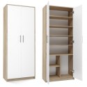 TOP E SHOP Szafa aktowa OLIV 2D 74x35xH180 sonoma/biały