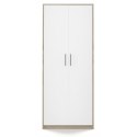 TOP E SHOP Szafa aktowa OLIV 2D 74x35xH180 sonoma/biały
