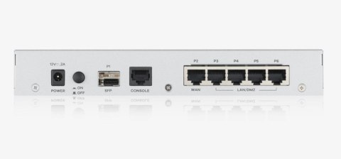 ZyXEL Firewall Zyxel USGFLEX100 1xWAN 4xLAN SPI firewall: 900 Mbps Max. IPsec VPN: 50 ZyXEL Firewall Zyxel USGFLEX100 1xWAN 4xLAN SPI firewall: 900 Mbps Max. IPsec VPN: 50