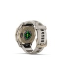 Garmin Garmin Fenix 8 43 mm AMOLED Sapphire Soft gold z piaskowo-beżowym paskiem