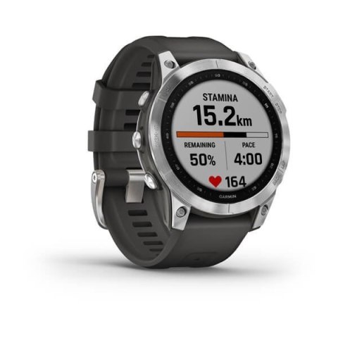 Garmin Zegarek Garmin Fenix 7 Standard Edition (47 mm) Silver / Graphite Band Garmin Zegarek Garmin Fenix 7 Standard Edition (47 mm) Silver / Graphite Band