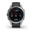 Garmin Zegarek Garmin Fenix 7 Standard Edition (47 mm) Silver / Graphite Band