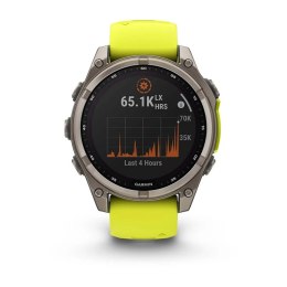 Garmin Zegarek Garmin Fenix 8 Solar Sapphire Żółty