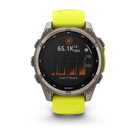Garmin Zegarek Garmin Fenix 8 Solar Sapphire Żółty Garmin Zegarek Garmin Fenix 8 Solar Sapphire Żółty