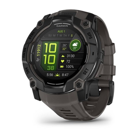 Garmin Zegarek Garmin Instinct 3 - 50 mm AMOLED Black met charcoal band Garmin Zegarek Garmin Instinct 3 - 50 mm AMOLED Black met charcoal band