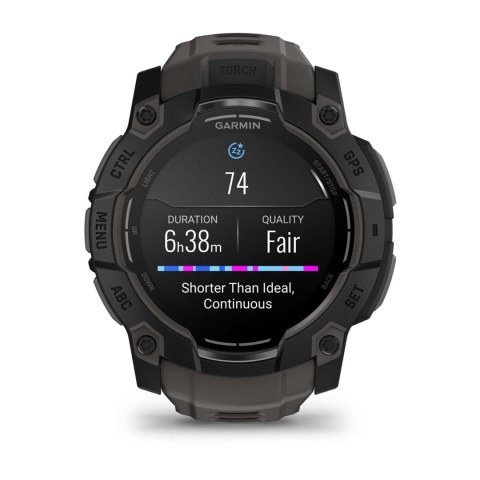 Garmin Zegarek Garmin Instinct 3 - 50 mm AMOLED Black met charcoal band Garmin Zegarek Garmin Instinct 3 - 50 mm AMOLED Black met charcoal band