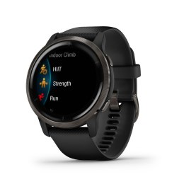 Garmin Zegarek Garmin Venu 2 (45 mm) Slate Stainless Steel Bezel / Black Case / Silicone Band