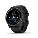Garmin Zegarek Garmin Venu 2 (45 mm) Slate Stainless Steel Bezel / Black Case / Silicone Band