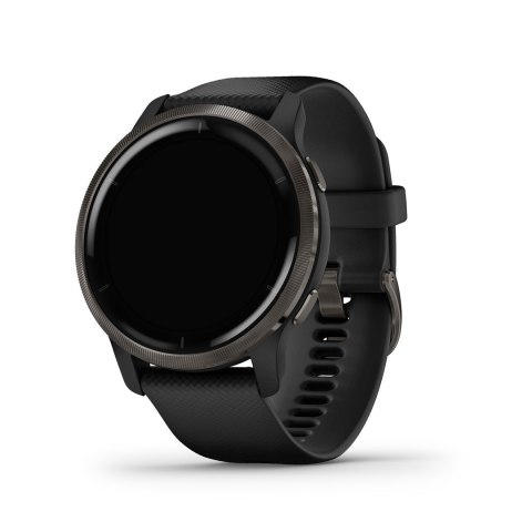Garmin Zegarek Garmin Venu 2 (45 mm) Slate Stainless Steel Bezel / Black Case / Silicone Band Garmin Zegarek Garmin Venu 2 (45 mm) Slate Stainless Steel Bezel / Black Case / Silicone Band