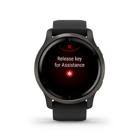 Garmin Zegarek Garmin Venu 2 (45 mm) Slate Stainless Steel Bezel / Black Case / Silicone Band Garmin Zegarek Garmin Venu 2 (45 mm) Slate Stainless Steel Bezel / Black Case / Silicone Band