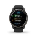 Garmin Zegarek Garmin Venu 2 (45 mm) Slate Stainless Steel Bezel / Black Case / Silicone Band