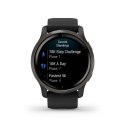 Garmin Zegarek Garmin Venu 2 (45 mm) Slate Stainless Steel Bezel / Black Case / Silicone Band