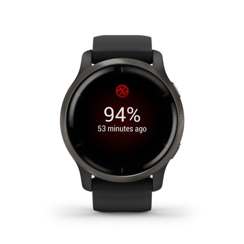 Garmin Zegarek Garmin Venu 2 (45 mm) Slate Stainless Steel Bezel / Black Case / Silicone Band Garmin Zegarek Garmin Venu 2 (45 mm) Slate Stainless Steel Bezel / Black Case / Silicone Band