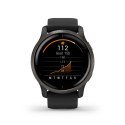 Garmin Zegarek Garmin Venu 2 (45 mm) Slate Stainless Steel Bezel / Black Case / Silicone Band
