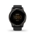 Garmin Zegarek Garmin Venu 2 (45 mm) Slate Stainless Steel Bezel / Black Case / Silicone Band
