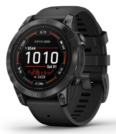 Garmin Zegarek sportowy Garmin EPIX PRO g2 47mm Slate Gray Black / Black Band Garmin Zegarek sportowy Garmin EPIX PRO g2 47mm Slate Gray Black / Black Band