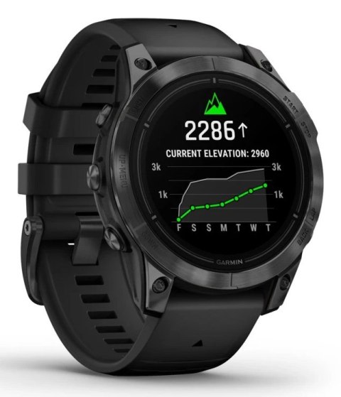 Garmin Zegarek sportowy Garmin EPIX PRO g2 47mm Slate Gray Black / Black Band Garmin Zegarek sportowy Garmin EPIX PRO g2 47mm Slate Gray Black / Black Band