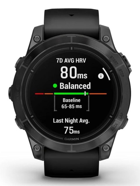 Garmin Zegarek sportowy Garmin EPIX PRO g2 47mm Slate Gray Black / Black Band Garmin Zegarek sportowy Garmin EPIX PRO g2 47mm Slate Gray Black / Black Band