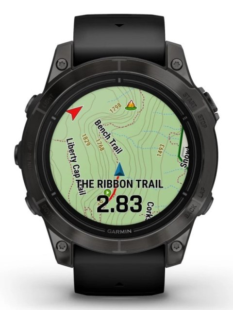 Garmin Zegarek sportowy Garmin EPIX PRO g2 47mm Slate Gray Black / Black Band Garmin Zegarek sportowy Garmin EPIX PRO g2 47mm Slate Gray Black / Black Band