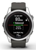 Garmin Zegarek sportowy Garmin Fenix 7S Pro Solar Silver SS Grapphite