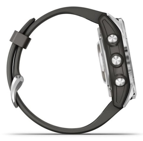 Garmin Zegarek sportowy Garmin Fenix 7S Pro Solar Silver SS Grapphite Garmin Zegarek sportowy Garmin Fenix 7S Pro Solar Silver SS Grapphite