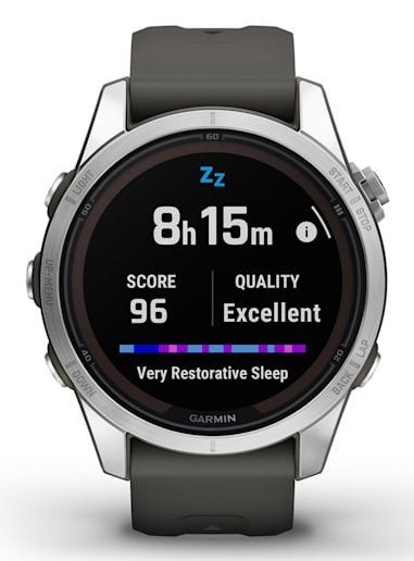 Garmin Zegarek sportowy Garmin Fenix 7S Pro Solar Silver SS Grapphite Garmin Zegarek sportowy Garmin Fenix 7S Pro Solar Silver SS Grapphite