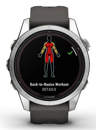Garmin Zegarek sportowy Garmin Fenix 7S Pro Solar Silver SS Grapphite Garmin Zegarek sportowy Garmin Fenix 7S Pro Solar Silver SS Grapphite
