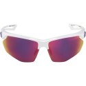 ALPINA ALPINA Okulary na rower NYLOS HR biało-fioletowe szkło fioletowe lustro Cat.3
