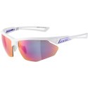 ALPINA ALPINA Okulary na rower NYLOS HR biało-fioletowe szkło fioletowe lustro Cat.3