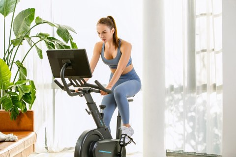 OVICX Rower stacjonarny, magnetyczny OVICX Q200X z ekranem dotykowym 15,6" TFT, WIFI bluetooth&app (WYPRZEDAŻ) OVICX Rower stacjonarny, magnetyczny OVICX Q200X z ekranem dotykowym 15,6" TFT, WIFI bluetooth&app (WYPRZEDAŻ)