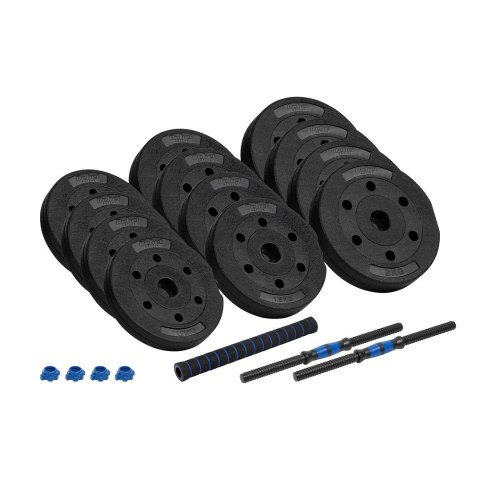Rebel Hantle bitumiczne regulowane z łącznikiem 2x10kg REBEL ACTIVE Rebel Hantle bitumiczne regulowane z łącznikiem 2x10kg REBEL ACTIVE