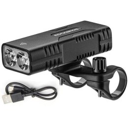 Rockbros Lampka rowerowa Rockbros 24310002001 850 lm z funkcją powerbanku + kabel USB-C - USB-A - czarna