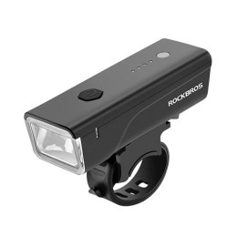Rockbros Lampka rowerowa przednia Rockbros 24510003001 260 lm + kabel USB-C - USB-A - czarna
