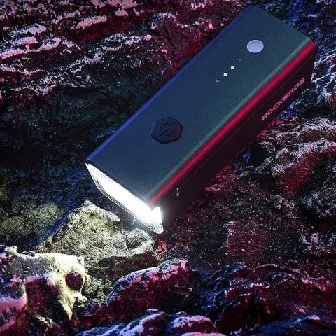 Rockbros Lampka rowerowa przednia Rockbros 24510003001 260 lm + kabel USB-C - USB-A - czarna Rockbros Lampka rowerowa przednia Rockbros 24510003001 260 lm + kabel USB-C - USB-A - czarna