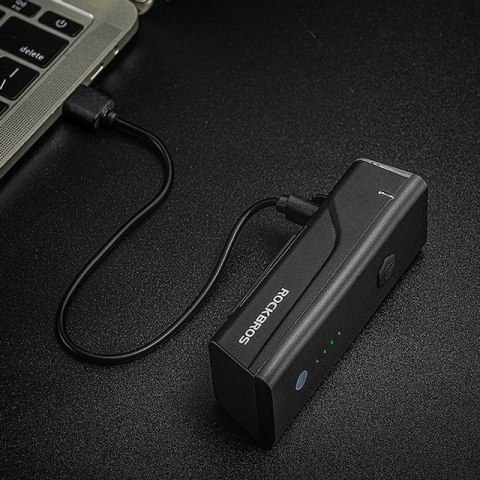 Rockbros Lampka rowerowa przednia Rockbros 24510003001 260 lm + kabel USB-C - USB-A - czarna Rockbros Lampka rowerowa przednia Rockbros 24510003001 260 lm + kabel USB-C - USB-A - czarna