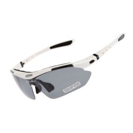 Rockbros Okulary rowerowe Rockbros 10002 polaryzujące - białe