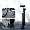 Rockbros Pompka rowerowa Rockbros 42310006001 z manometrem - czarna