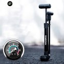 Rockbros Pompka rowerowa Rockbros 42310006001 z manometrem - czarna