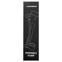 Rockbros Pompka rowerowa Rockbros 42310006001 z manometrem - czarna