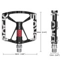 Rockbros Zestaw pedałów rowerowych Rockbros 37213071001 ze stopu aluminium - czarne