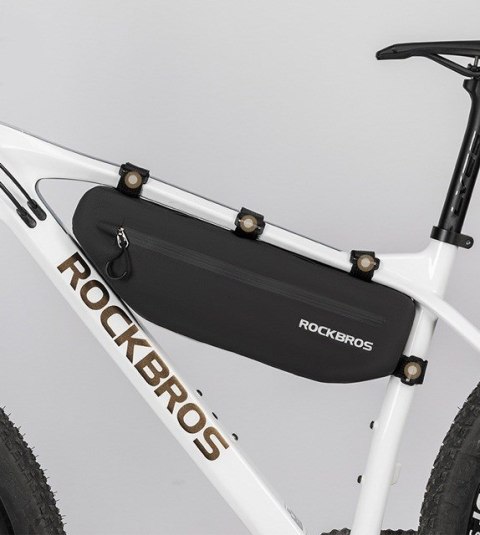 Rockbros Sakwa rowerowa Rockbros AS-043 na rzepy 3l - czarna Rockbros Sakwa rowerowa Rockbros AS-043 na rzepy 3l - czarna