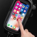 Rockbros Sakwa rowerowa Rockbros B68-1 na ramę pancerna z kieszonką na telefon 1.7l - czarna
